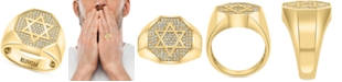 EFFY Collection EFFY&reg; Men's Diamond Star of David Ring (1/3 ct. t.w.) in 14k Gold